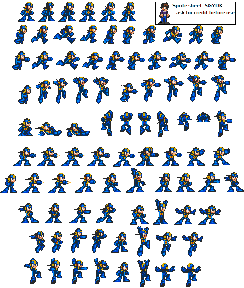 hey, i spent almost a week doing this.  (not non-stop, silly.) its finished :D

so what did i do? i took the megaman 7 sprites of megaman (most of them, i took out some to make it faster and because they looked kinda odd for my tastes.) and  made them look more like megaman battle network megaman.

even did a tag for myself after i got finished. i think it came out pretty good too. this is probably my favorite recolor-ing.

also here is the original sprite sheet, for reference:
http://www.sprites-inc.co.uk/files/Classic/Megaman/MM16/