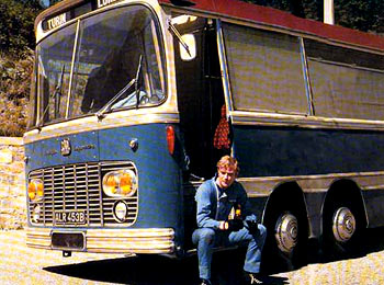 The actor Michael Caine, embodying Charlie Crocker (hence my pseudonym) sitting in the Harrington Legionnaire.