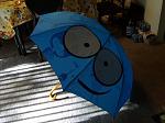 Top of the umbrella sent to me by Cartoon Network.